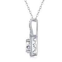 Curve – 2-Carat Moissanite Diamond Pendant Necklace in S925 Sterling Silver Platinum-Plated
