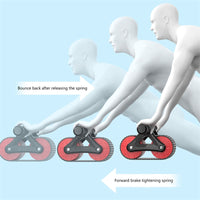 Double Wheel Abdominal Exerciser Women Men Automatic Rebound Ab Wheel Roller Waist Trainer Gym Sports HomeGym Sports Home
