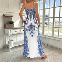 Dress V-neck Sleeveless Jumpsuit Print