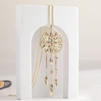 Women's Necklace Round Hollow Star Pendant Net Celebrity