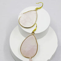 Fashion Bohemian Women's Earrings Natural Stone Amethyst Lapis Lazuli