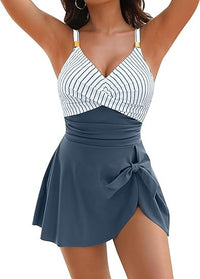 European And American Thick Swimsuit With Shoulder Straps Dress