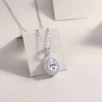 Infinite - A Fashionable And Luxurious Diamond Jewelry Pendant Set With Moissanite S925 Sterling Silver And Platinum Plating