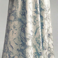 Women's Bohemian Embroidered Printed V-Neck Maxi Dress, Long Sleeve Loose Fit Casual Plus Size Dress