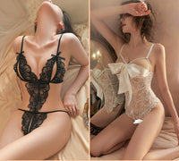 Underwear Women's Sense Sleeping Clothes Convenient Temptation Open Crotch Uniform