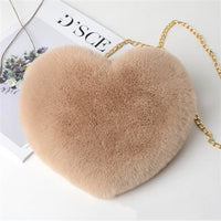 Love Bags
 For Women Plush Chain Shoulder Bags Valentine's Day Party Bag