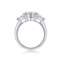 Ocean Diamond - A Fashionable And Luxurious Jewelry Piece Set With 2-carat Moissanite S925 Sterling Silver And Platinum-plated Diamond