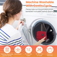 USB Heated Winter Scarf – Electric Soft Neck Wrap with 3 Temperature Modes