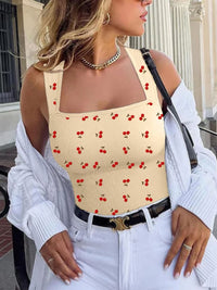 3-Pack Women’s Summer Jumpsuits – Baby Blue Cherry Print Vintage Chic Outfit