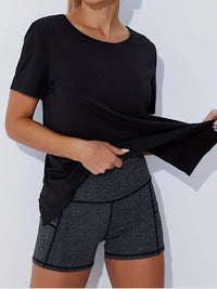 2-Pack Women’s Quick-Dry Seamless Tees – Honeycomb Ventilation Yoga & Gym Tops