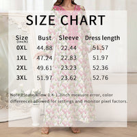 Women's Elegant Pink Floral Print Maxi Dress Vacation Style Long Sleeve A-line Flowy Dress