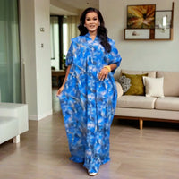 African Style Printing Plus Size Dress