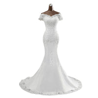 Tube Top Bridal Slim Wedding Dress Mermaid Lace Wedding Dress