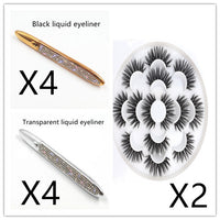 False Eyelashes Self-adhesiveEyeliner Multicolo r