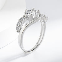 Design High-grade Diamond Ins Style Couple Finger Ring