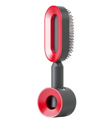 Self-cleaning Hair Brush For Women One-key Cleaning Hair Loss Airbag Massage Scalp Comb Anti-Static Hairbrush