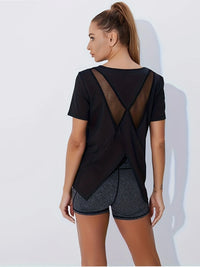 2-Pack Women’s Quick-Dry Seamless Tees – Honeycomb Ventilation Yoga & Gym Tops