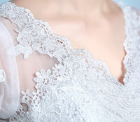 Waist fishtail wedding dress