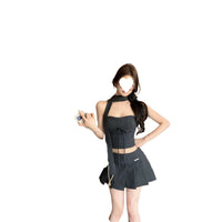 Summer New Hot Girl Strap Sleeveless Vest Top Elegant Outfit