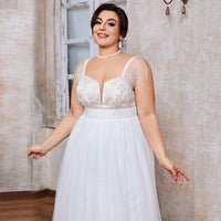 New Women's White Light Wedding Dress