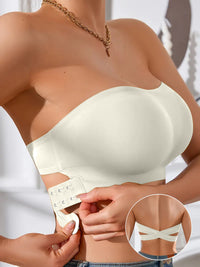 3PCS Strapless Bras For Women - Non-Slip Wireless Seamless Bras Push Up & Side Fat Control For Daily Office All Seasons