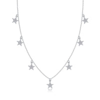 Star Love - A Fashionable And Luxurious Diamond Jewelry Pendant Set With Moissanite S925 Sterling Silver And Platinum Plating