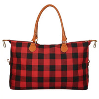 Minimally Casual Plaid Women's Luggage Bag