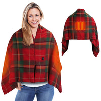 USB Heated Shawl Blanket – Wearable Electric Wrap with 3 Heating Levels & Zipper