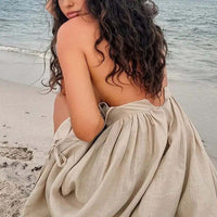 Maxi Dresses For Women Sexy Casual V Neck Spaghetti Strap Long Summer Sundress