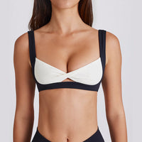 Sexy Removable Bra Running Yoga Seamless Contrast Color