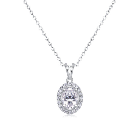 Infinite - A Fashionable And Luxurious Diamond Jewelry Pendant Set With Moissanite S925 Sterling Silver And Platinum Plating