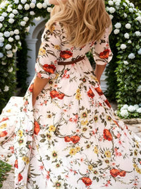 2025 New Women's Dresses, Flower Printed Dresses, Princess Dresses, Dresses