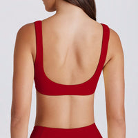 Sexy Removable Bra Running Yoga Seamless Contrast Color