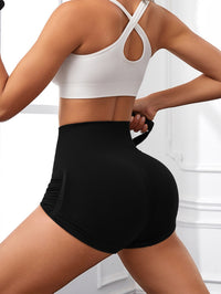 Women’s Scrunch Butt Seamless Workout Shorts – High-Waisted Yoga Biker Shorts