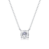 My Heart Will Last Forever – Moissanite Diamond Pendant Necklace Set (1ct & 2ct) in S925 Sterling Silver Platinum-Plated