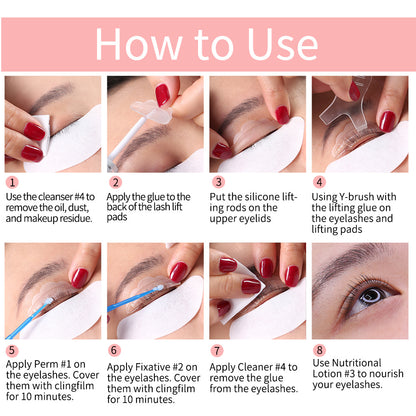 ICONSIGN Lash Lift Kit, Lash Lifting Eyelash Perming Kit, Lash Curling Enhancer, Eyes Makeup Tools