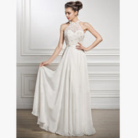 Sleeveless Halterneck Wedding Temperament Bridesmaid Dress