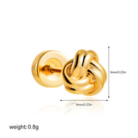 Stainless Steel 18K Gold Zircon Ear Bone Stud Titanium Steel Mini Ear Studs