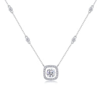 Sweet - A Fashionable And Luxurious Diamond Jewelry Pendant Set With 1-carat Moissanite S925 Sterling Silver And Platinum Plating