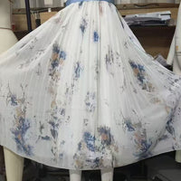 Women's Deep V-Neck Floral Print Sleeveless Maxi Dress With Pockets - Flowy Ruffle Hem Summer Beach Dress