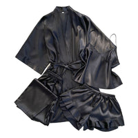 Silk Homewear Simple And Comfortable Home Four-piece Set