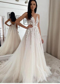 Women's White Evening Gown Wedding Dress