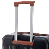 20   24  28  3 Pcs Set In ABS Spinner Wheel Luggage, Carry On Suitcase, Matching Color, TSA Combination Lock