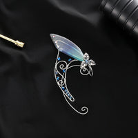 New Design Non-piercing Ear Clip Wings Crystal Earrings