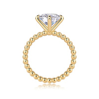 Forget-me-not - A Fashionable And Luxurious Jewelry Piece Set With 3-carat Moissanite S925 Sterling Silver And Gold-plated Diamond