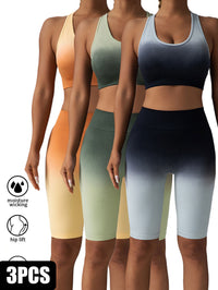 3-Pack Women’s Seamless Scrunch Shorts – High-Waisted Contour Yoga & Gym Biker Shorts