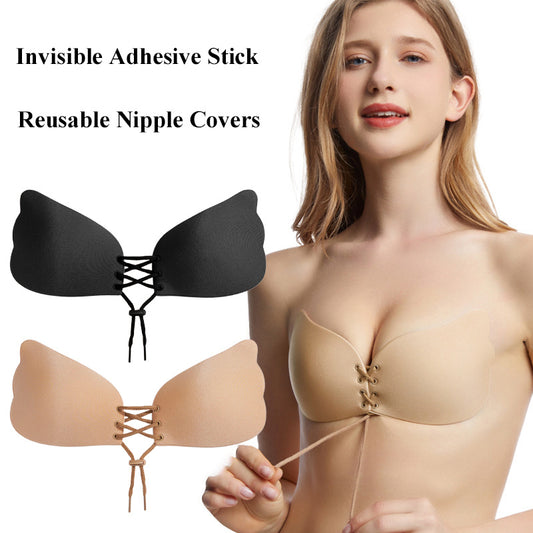 Large Size Strapless Adhesive Bra – Invisible Push-Up Rabbit Lift Bra for Women