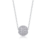 Meet At This Moment - A Fashionable And Luxurious Diamond Jewelry Pendant Set With Moissanite S925 Sterling Silver And Platinum Plating