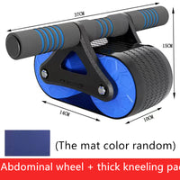 Double Wheel Abdominal Exerciser Women Men Automatic Rebound Ab Wheel Roller Waist Trainer Gym Sports HomeGym Sports Home