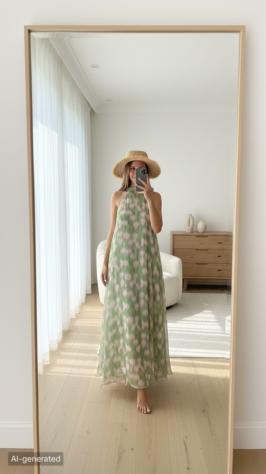 Women's Fashion Simple Printed Dresses